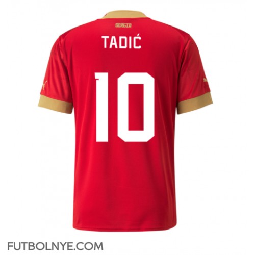 Camiseta Serbia Dusan Tadic #10 Primera Equipación Mundial 2022 manga corta